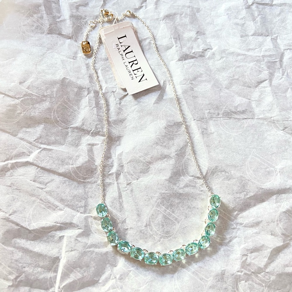 NWT Lauren Ralph Lauren aqua necklace